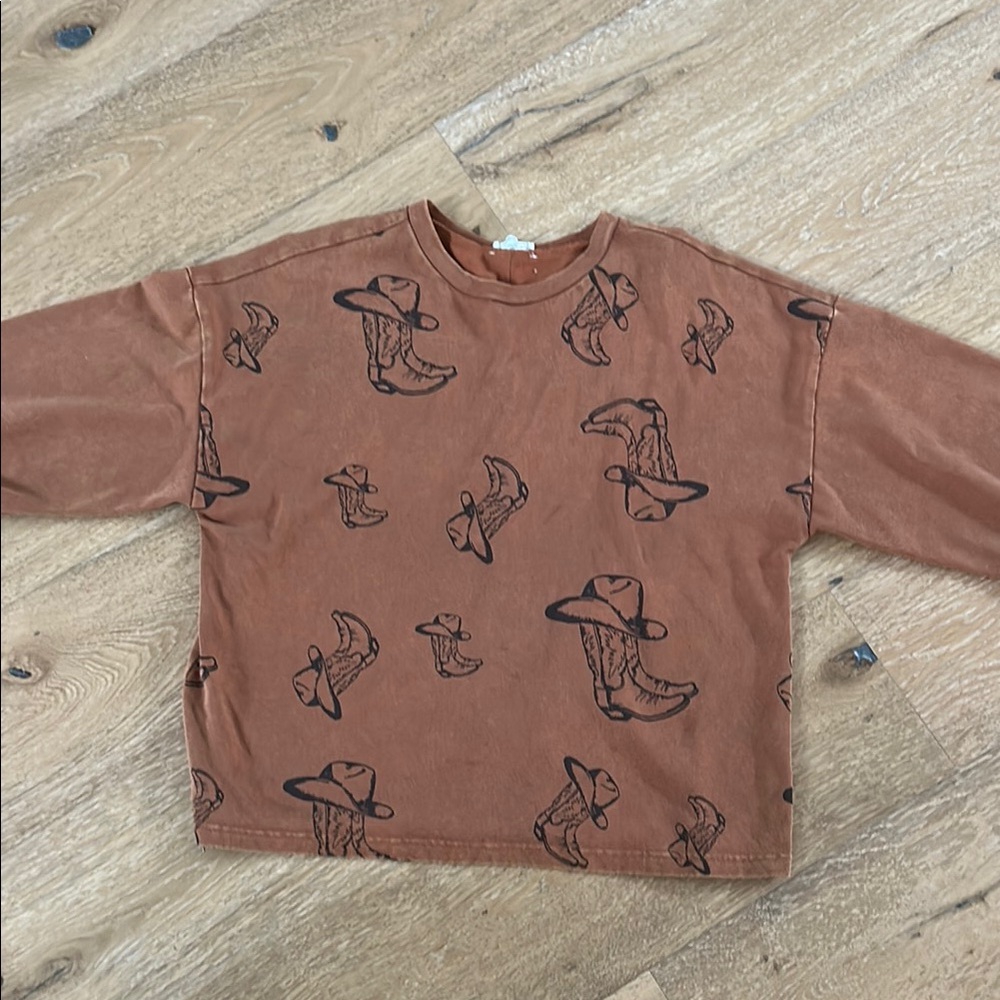 Cowboy Print Light Weight Throw/Sweater